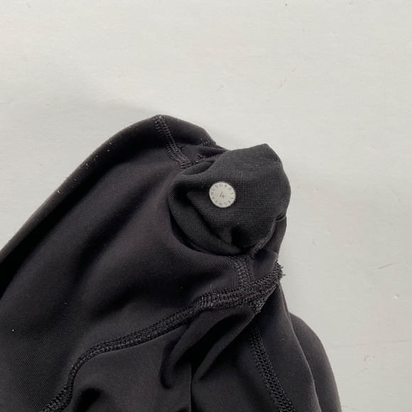 Lululemon Wunder Under Tech Mesh Banded High-Rise Leggings Sz 4 Black Yoga Gym - Picture 3 of 8